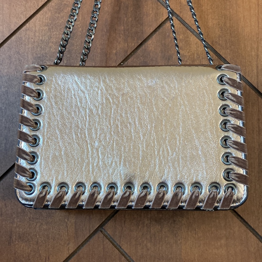 Jessica Simpson Rose Gold Crossbody Purse.